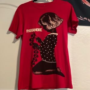 Paranormal child with paper skulls boyfriend fit girls T-shirt from hot topic